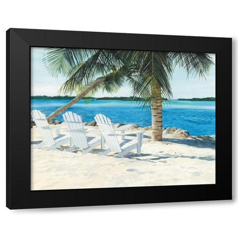 Front Row Black Modern Wood Framed Art Print by Roberts, Linda