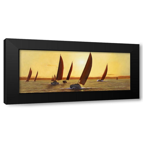 Sailing-Sailing Black Modern Wood Framed Art Print with Double Matting by Romanello, Diane