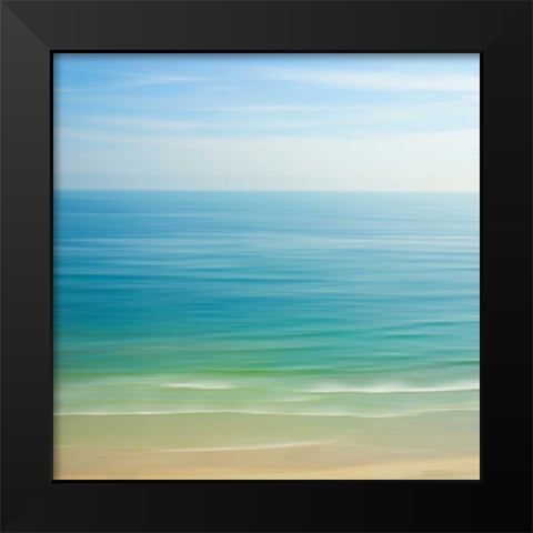 Seacoast 121 Black Modern Wood Framed Art Print by Rowell, David E