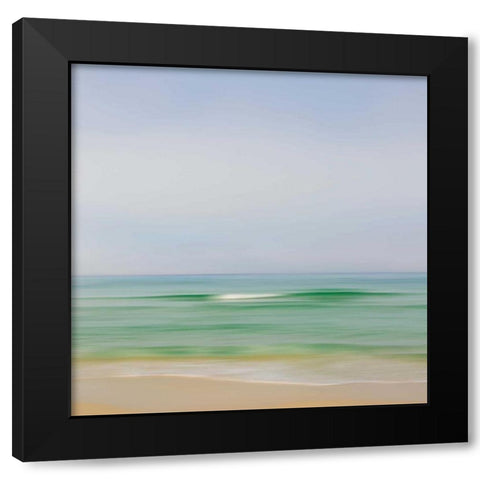 Seacoast 165 Black Modern Wood Framed Art Print by Rowell, David E
