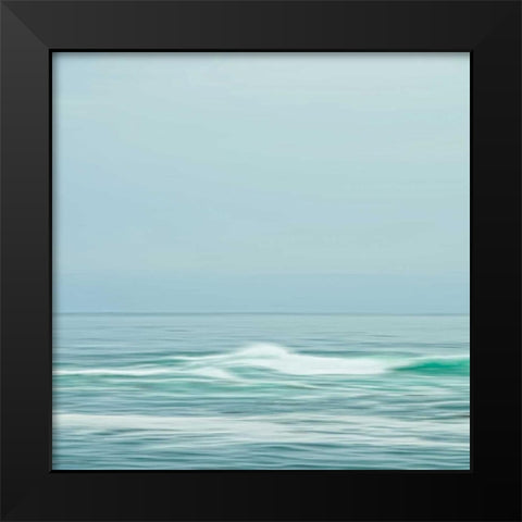 Seacoast 601 Black Modern Wood Framed Art Print by Rowell, David E