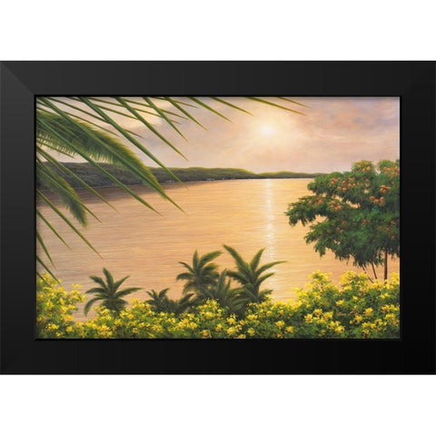 Wonder of the Tropics Black Modern Wood Framed Art Print by Romanello, Diane