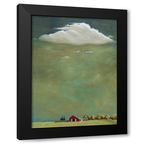 Bridgehampton Black Modern Wood Framed Art Print with Double Matting by Romm, Steve
