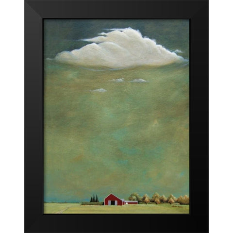 Bridgehampton Black Modern Wood Framed Art Print by Romm, Steve