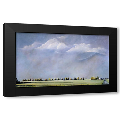East End Black Modern Wood Framed Art Print by Romm, Steve