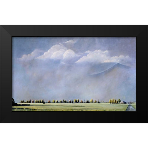 East End Black Modern Wood Framed Art Print by Romm, Steve