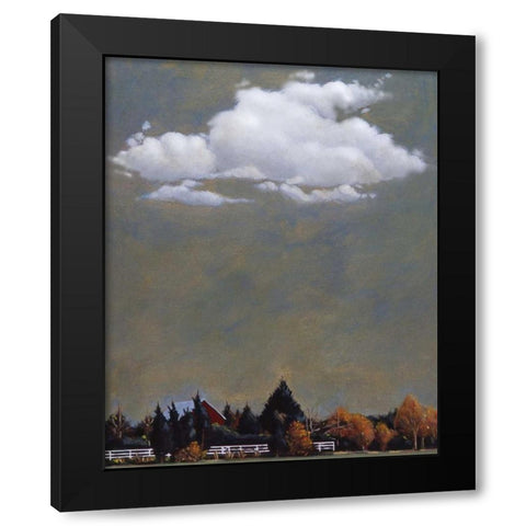 Fall North Fork Black Modern Wood Framed Art Print by Romm, Steve