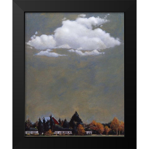Fall North Fork Black Modern Wood Framed Art Print by Romm, Steve