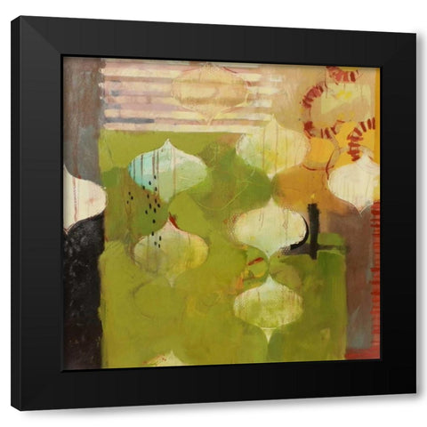 Green Shade Black Modern Wood Framed Art Print by Rasmusson, Jennifer