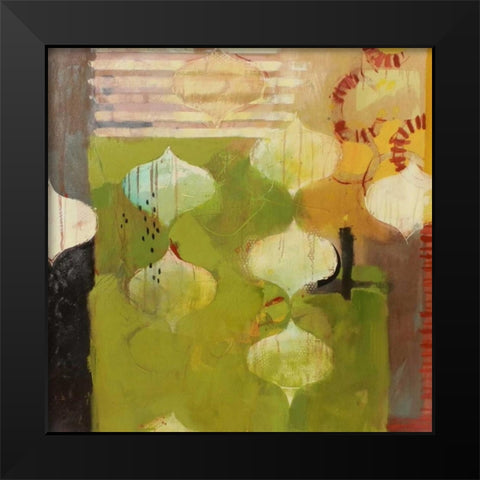 Green Shade Black Modern Wood Framed Art Print by Rasmusson, Jennifer