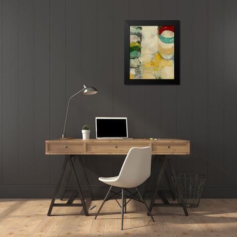 Transparency Black Modern Wood Framed Art Print by Rasmusson, Jennifer