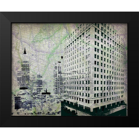 Cityscape II Black Modern Wood Framed Art Print by Roberts, Art