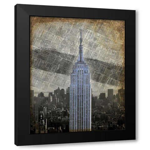 New York II Black Modern Wood Framed Art Print by Roberts, Art