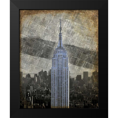 New York II Black Modern Wood Framed Art Print by Roberts, Art