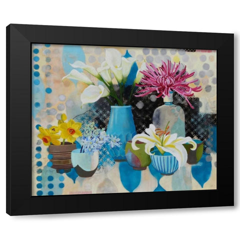Collection of Blue Black Modern Wood Framed Art Print by Rasmusson, Jennifer