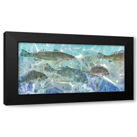 Inside Flats Black Modern Wood Framed Art Print by Roberts, Jim