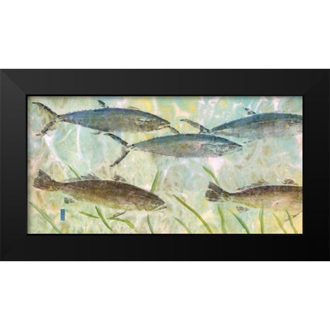 Outside Flats Black Modern Wood Framed Art Print by Roberts, Jim