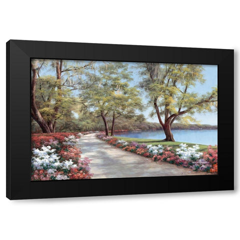 Sentimental Journey Black Modern Wood Framed Art Print with Double Matting by Romanello, Diane