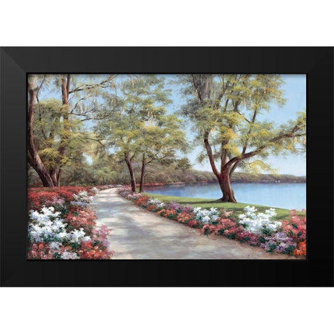 Sentimental Journey Black Modern Wood Framed Art Print by Romanello, Diane