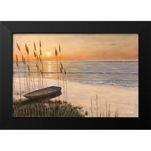 Time of My Life Black Modern Wood Framed Art Print by Romanello, Diane