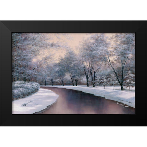 Winter Sunlight Black Modern Wood Framed Art Print by Romanello, Diane