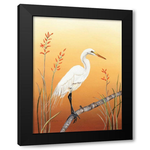 Warm Sky Black Modern Wood Framed Art Print by Reichow, Christine