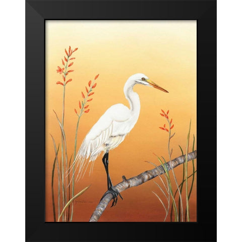 Warm Sky Black Modern Wood Framed Art Print by Reichow, Christine