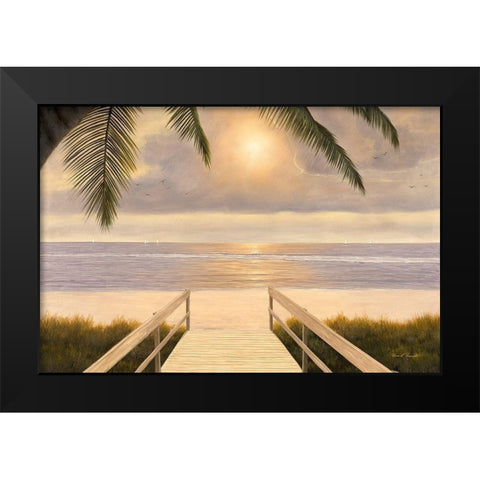 Believe Black Modern Wood Framed Art Print by Romanello, Diane