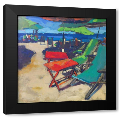 Playa Black Modern Wood Framed Art Print by Railsback, Page Pearson