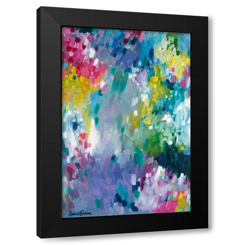 Dancing in the Rain Black Modern Wood Framed Art Print with Double Matting by Rahim, Amira