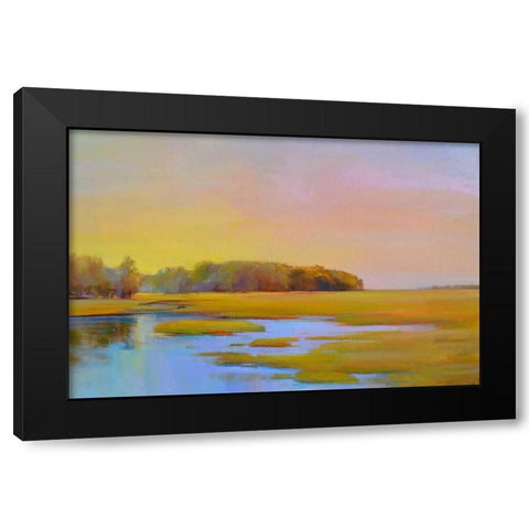 Summer Marsh 2 Black Modern Wood Framed Art Print with Double Matting by Ready, Holly