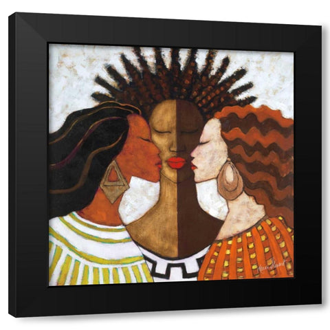 Every Woman Black Modern Wood Framed Art Print by Stewart, Monica