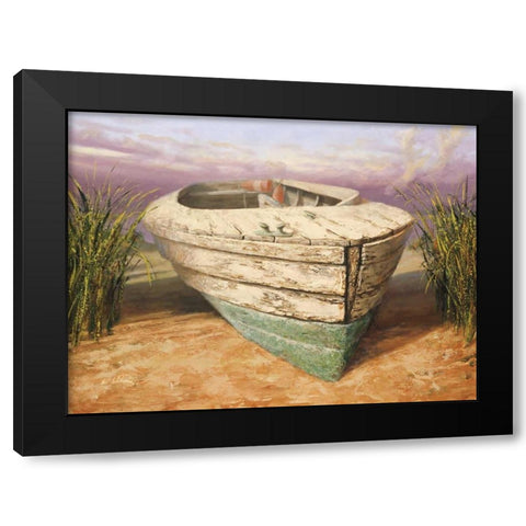 Launch in Dunes Black Modern Wood Framed Art Print with Double Matting by Soderlund, Karl