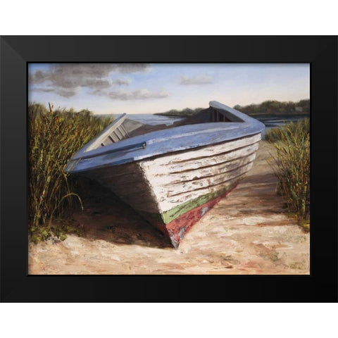 Montauk Skiff Black Modern Wood Framed Art Print by Soderlund, Karl