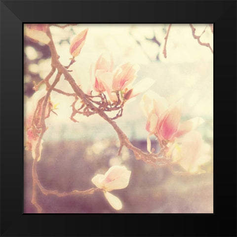 Sunshine Smile Black Modern Wood Framed Art Print by Soffia, Myan