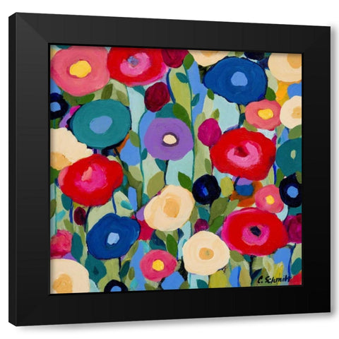 Summer Solstice Black Modern Wood Framed Art Print with Double Matting by Schmitt, Carrie