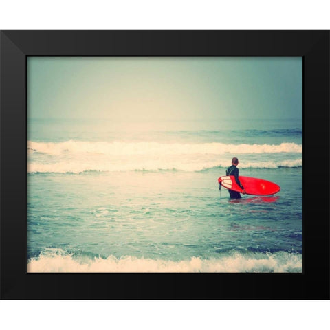 Liquid Courage Black Modern Wood Framed Art Print by Soffia, Myan