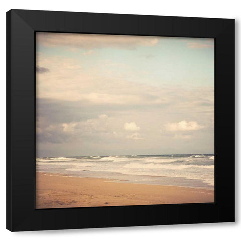 Memories of the Beach Black Modern Wood Framed Art Print with Double Matting by Suchocki, Irene