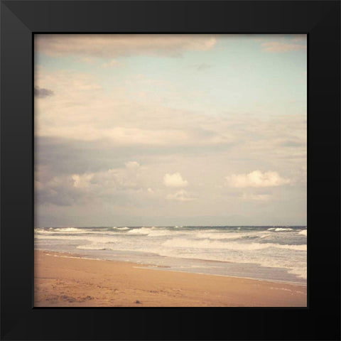 Memories of the Beach Black Modern Wood Framed Art Print by Suchocki, Irene