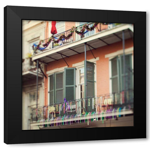 Iron Lace VII Black Modern Wood Framed Art Print with Double Matting by Suchocki, Irene