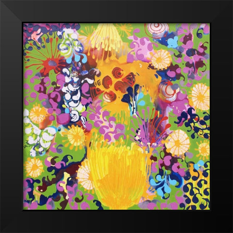 Hard Candy Black Modern Wood Framed Art Print by Siegmann, Sofie