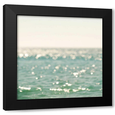 La Mer Black Modern Wood Framed Art Print with Double Matting by Soffia, Myan