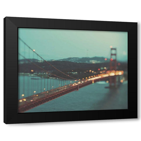 Sweet Light Black Modern Wood Framed Art Print by Soffia, Myan