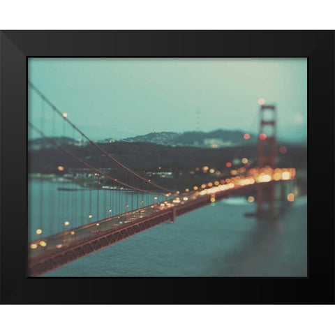 Sweet Light Black Modern Wood Framed Art Print by Soffia, Myan