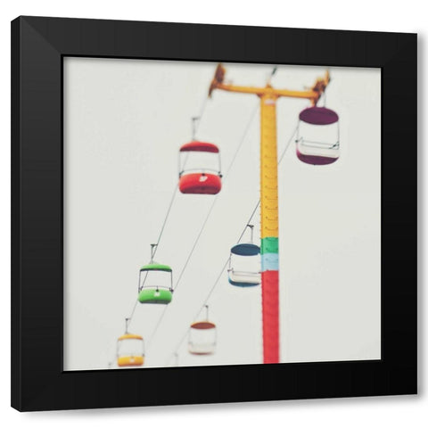 Carnival Candy Black Modern Wood Framed Art Print with Double Matting by Soffia, Myan