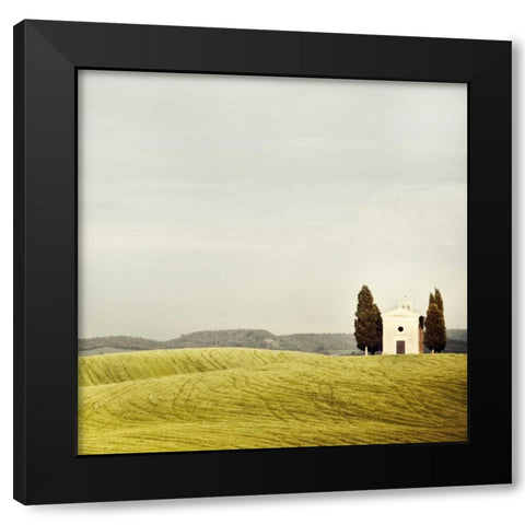 Pastoralia Black Modern Wood Framed Art Print with Double Matting by Suchocki, Irene