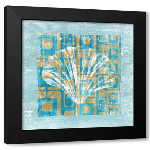 Shell Game 1 Black Modern Wood Framed Art Print by Soave, Alicia