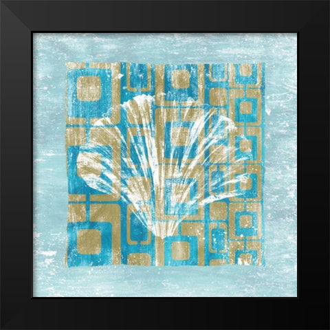 Shell Game 1 Black Modern Wood Framed Art Print by Soave, Alicia