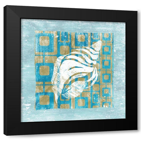 Shell Game 2 Black Modern Wood Framed Art Print with Double Matting by Soave, Alicia