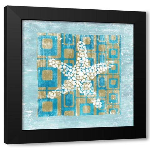 Shell Game 3 Black Modern Wood Framed Art Print by Soave, Alicia